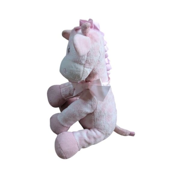 Jingles Pink Giraffe Plush Baby Rattle  stuffed Toy 9" First And Main sewn  eyes - Picture 4 of 6